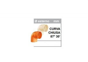 Curva chiusa 87° 30′-Stabilplastic-Tubiplast
